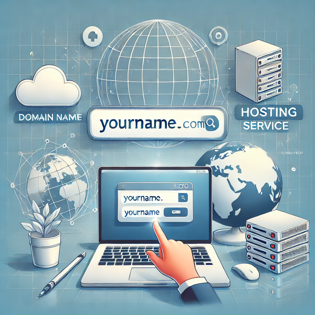 Step 3: Domain name and hosting