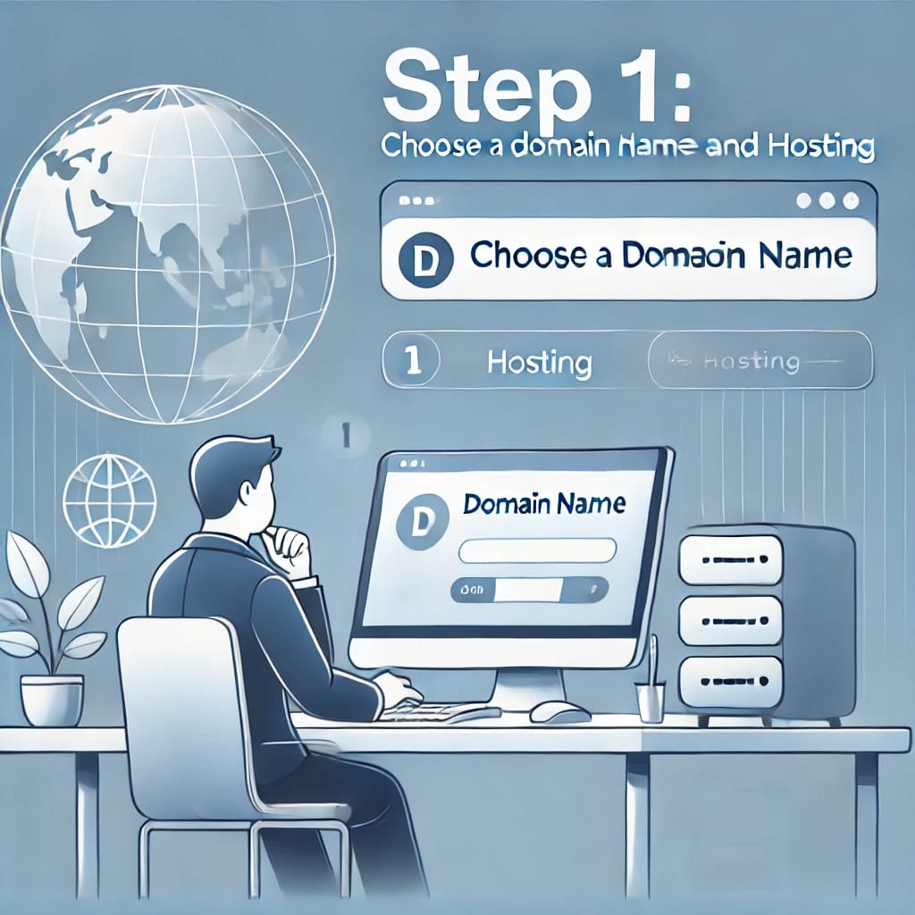 Creating an e-commerce website in WordPress Step: 1 choose a domain name and hosting